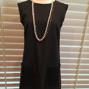 Jcrew dress with faux leather pockets